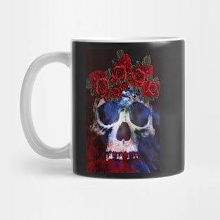 Red, White, and Blue Skull Mug